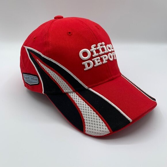 Tony Stewart Office Depot VF Imagewear Red Black Adjustable Hat - Picture 3 of 7